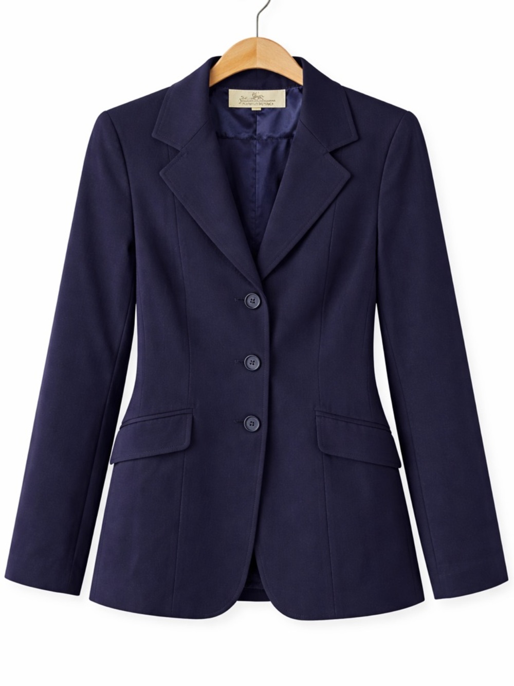 Stateline Tack Navy Blazer Size 4 Tailored Equestrian Preppy Jacket